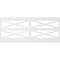 Ekena Millwork 40"H x 94 1/2"W Farmhouse Fence PVC Wainscot Paneling Kit WPK40X94FHF - alternate 4